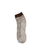 two piece brown and white bavarian socks (2)