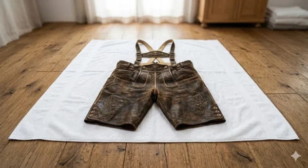 Drying lederhosen