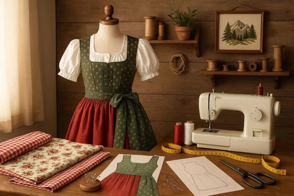 How to make a dirndl dress