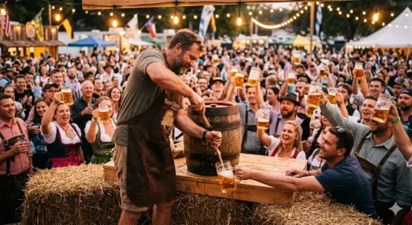 New Glarus Brewing — Staghorn Oktoberfest Keg Tapping