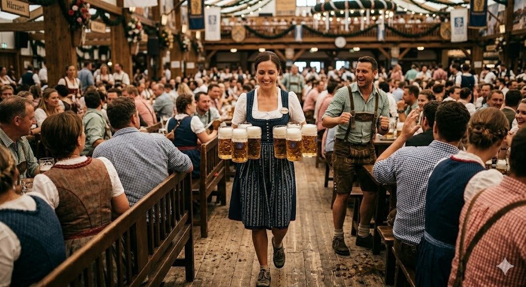 physical look of beer girl