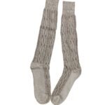 one piece brown and white bavarian socks (2)