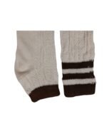 two piece brown and white bavarian socks