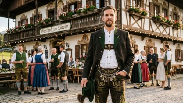 Groom in Formal Lederhosen