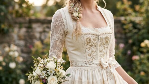 Premium Bridal Dirndl Details