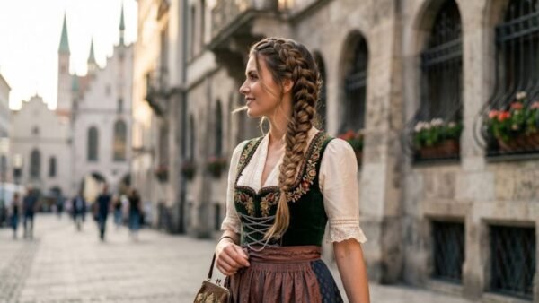 Side-Swept Dutch Braid Styling